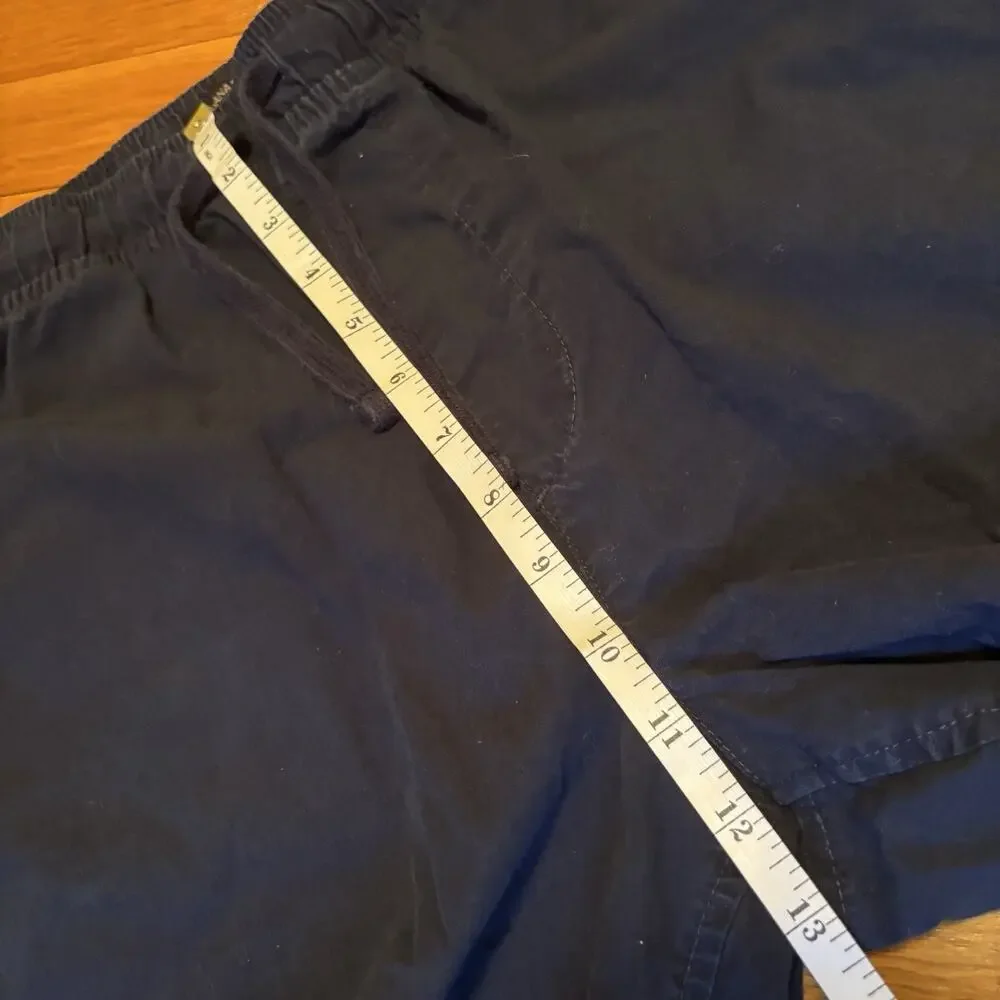 BANANA REPUBLIC Men’s Navy Preppy Organic Deck Shorts Casual Flat Large
